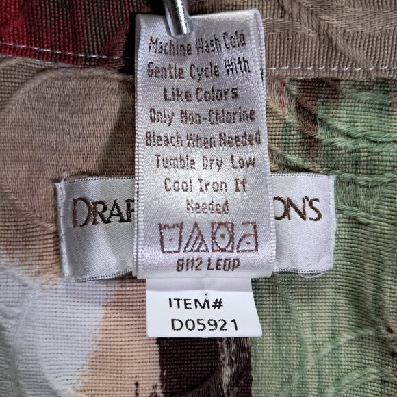 Drapers & Damons Top Women PL Long Sleeve Button Up Artsy Multi Color Cotton - Picture 10 of 10